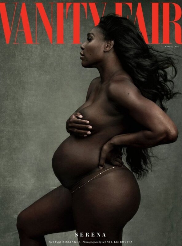 Tennis ulduzu hamilə Serena Williams jurnal üçün çılpaq fotolar çəkdirib