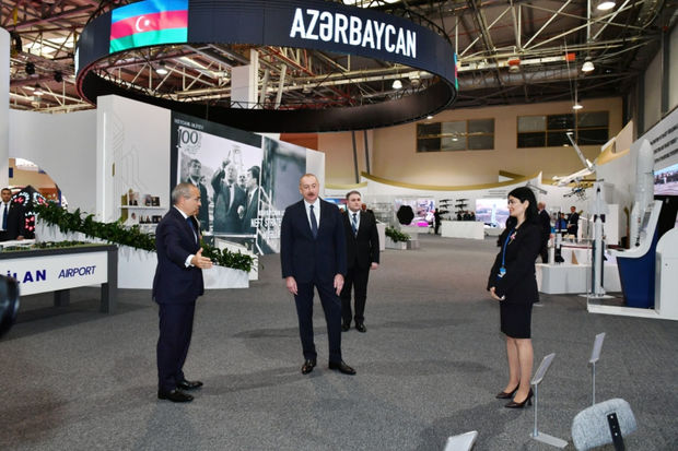 Prezident İlham Əliyev SPECA ölkələrinin sərgisinin açılışında iştirak edib