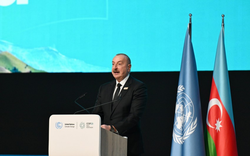 Prezident İlham Əliyev: COP29-un sədri kimi Azərbaycan inkişaf etmiş və inkişaf edən ölkələr arasında razılığın tapılmasına töhfə verməyə çalışacaq