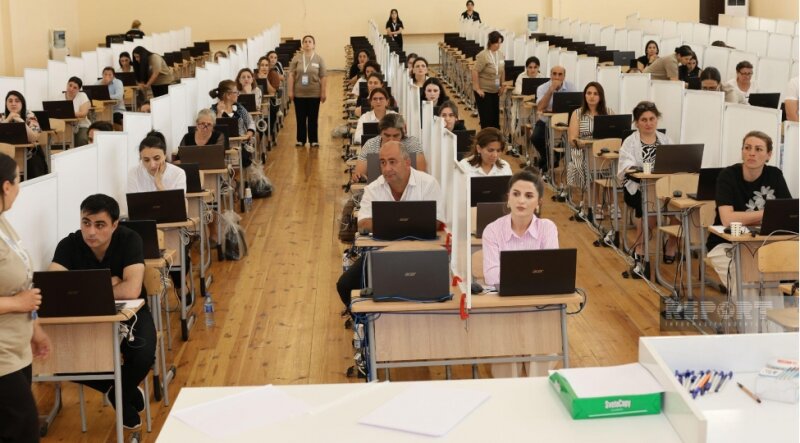 Azad olunan ərazilərdə çalışan müəllimlər ilk dəfə sertifikasiya imtahanında iştirak ediblər